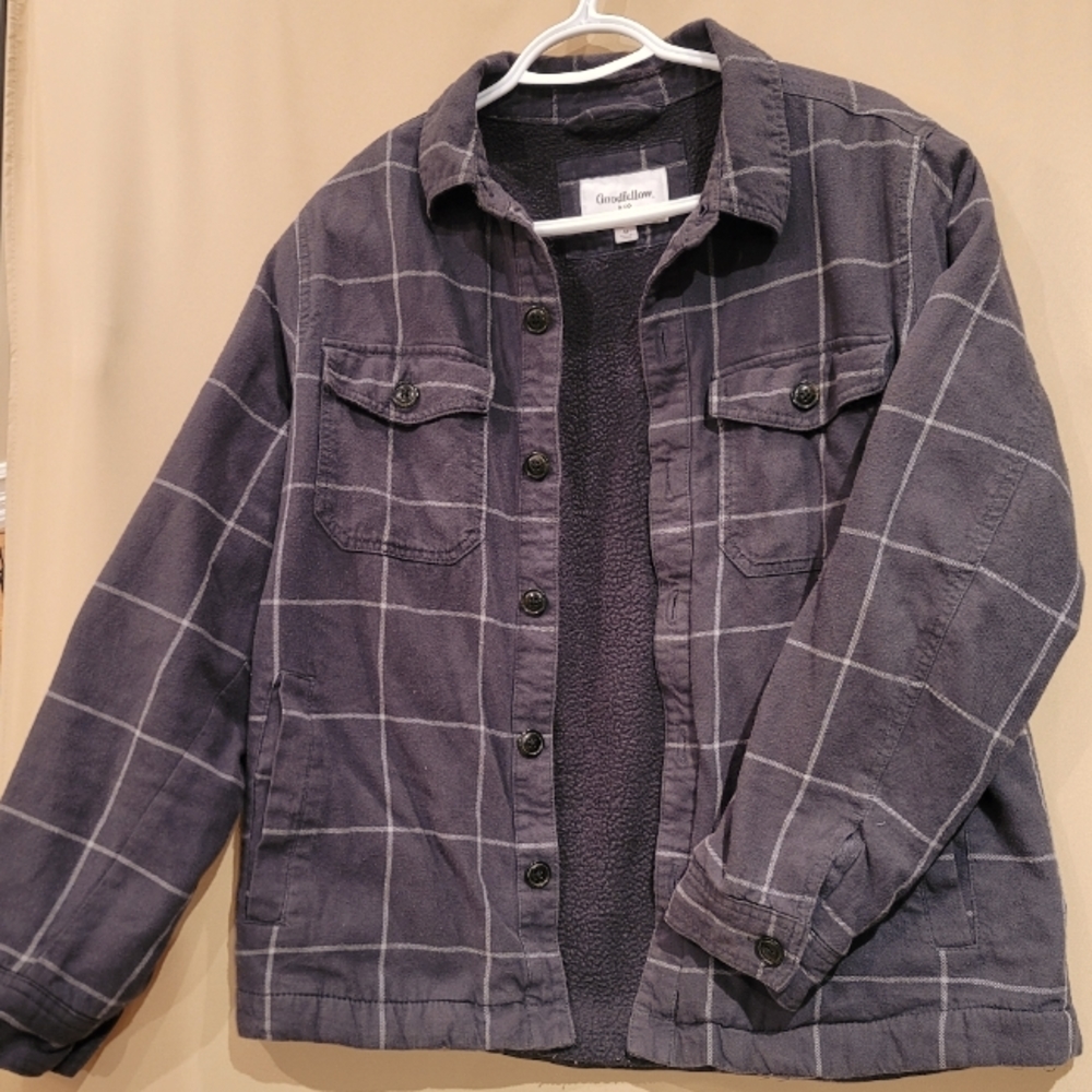 Goodfellow sherpa plaid jacket